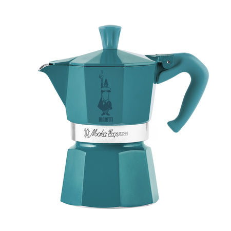  Bialetti Moka Express Winter Wonderland 3 Tazas Turquesa 